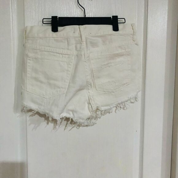 Brand New Free People Love Good Vibrations Spring White Shorts For Women Size 27 - Picture 1 of 8